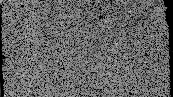 BSE stitched image of sandstone thin-section BSE stitched image of sandstone thin-section