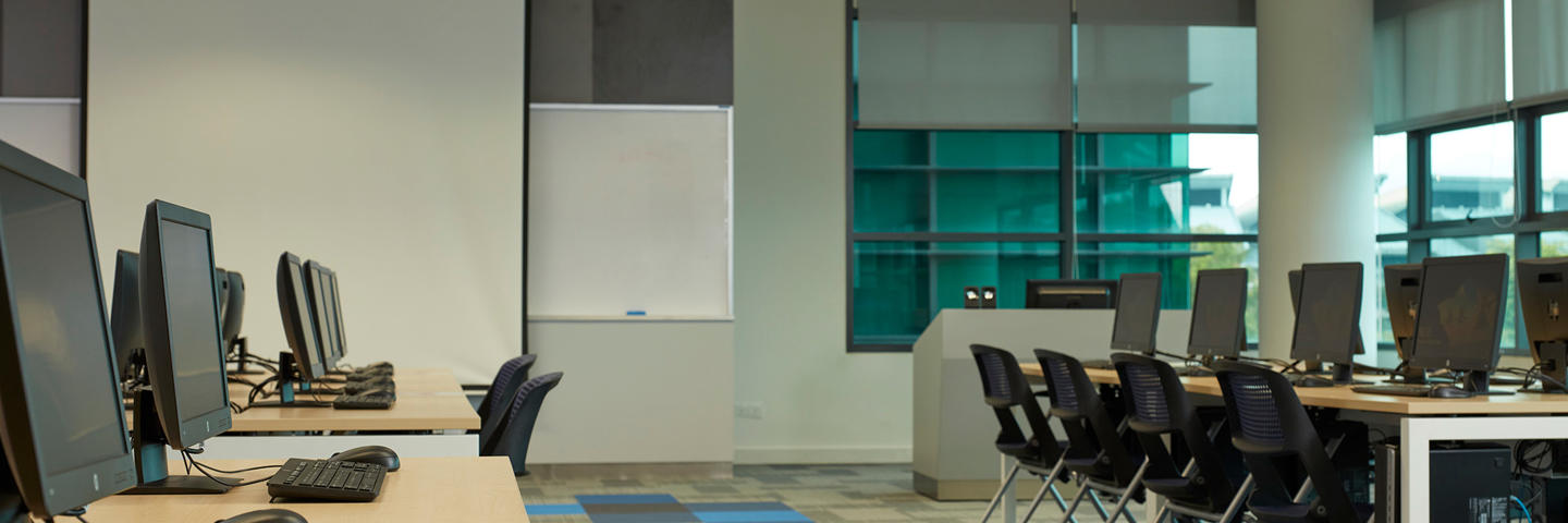 Computer lab in Heriot-Watt Malaysia campus