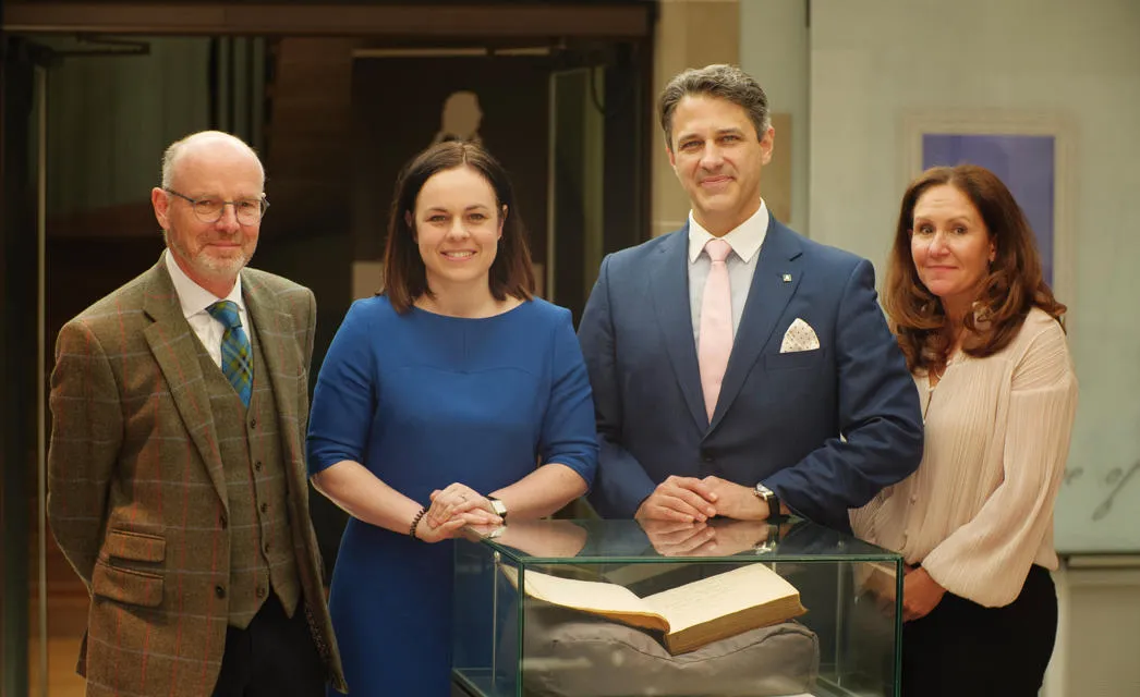 From left to right: Professor Angus Laing, Deputy First Minister Kate Forbes, Professor Adam Dixon and Professor Gillian Murray.
