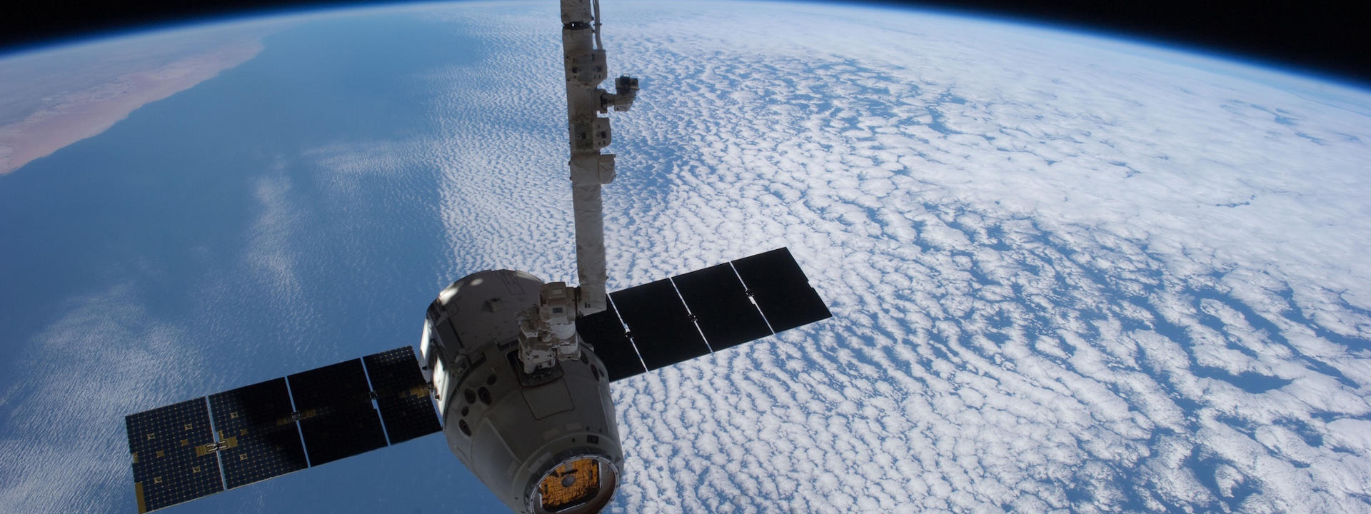 A satellite in space.
