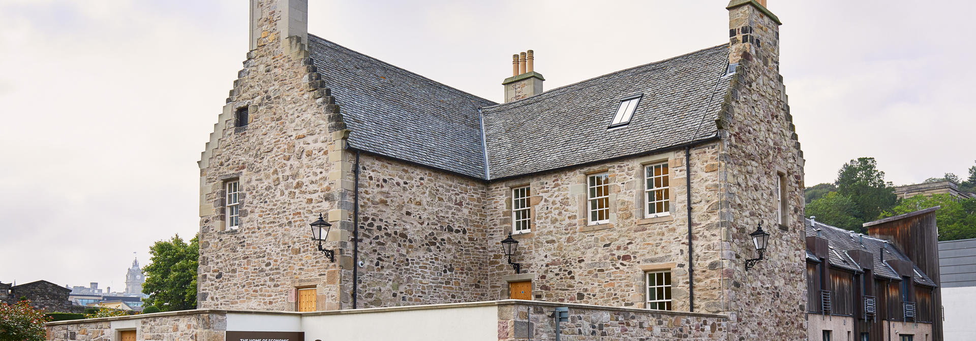 Entrance to and a view of the Panmure House