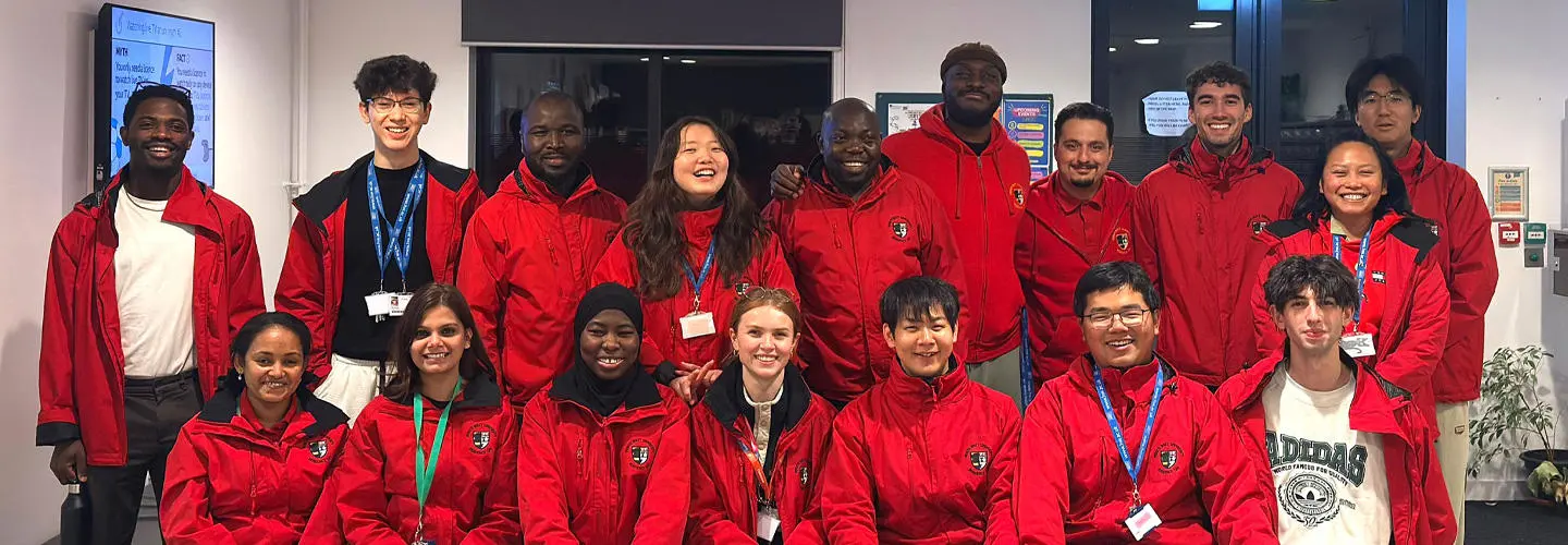 The Residence Life team pose for a group photo.