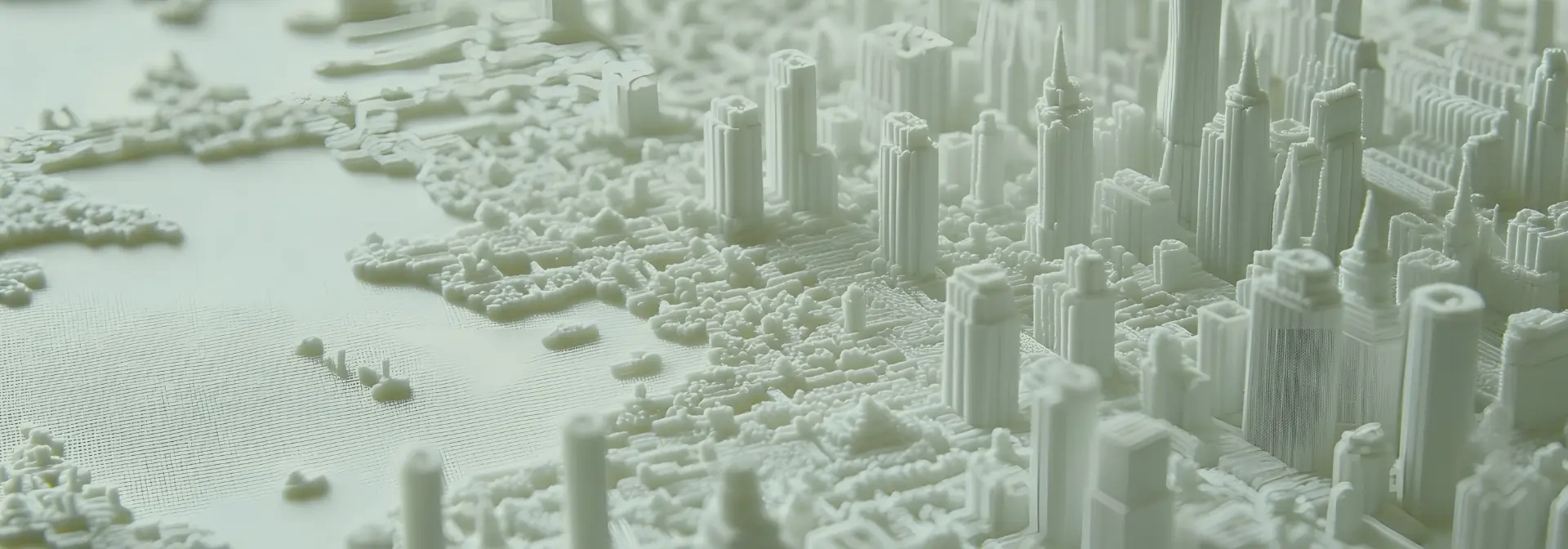 A 3D printed miniature city