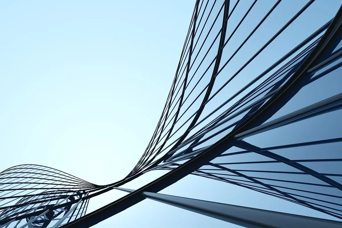 Modern glasses building