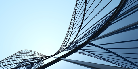 Modern glasses building