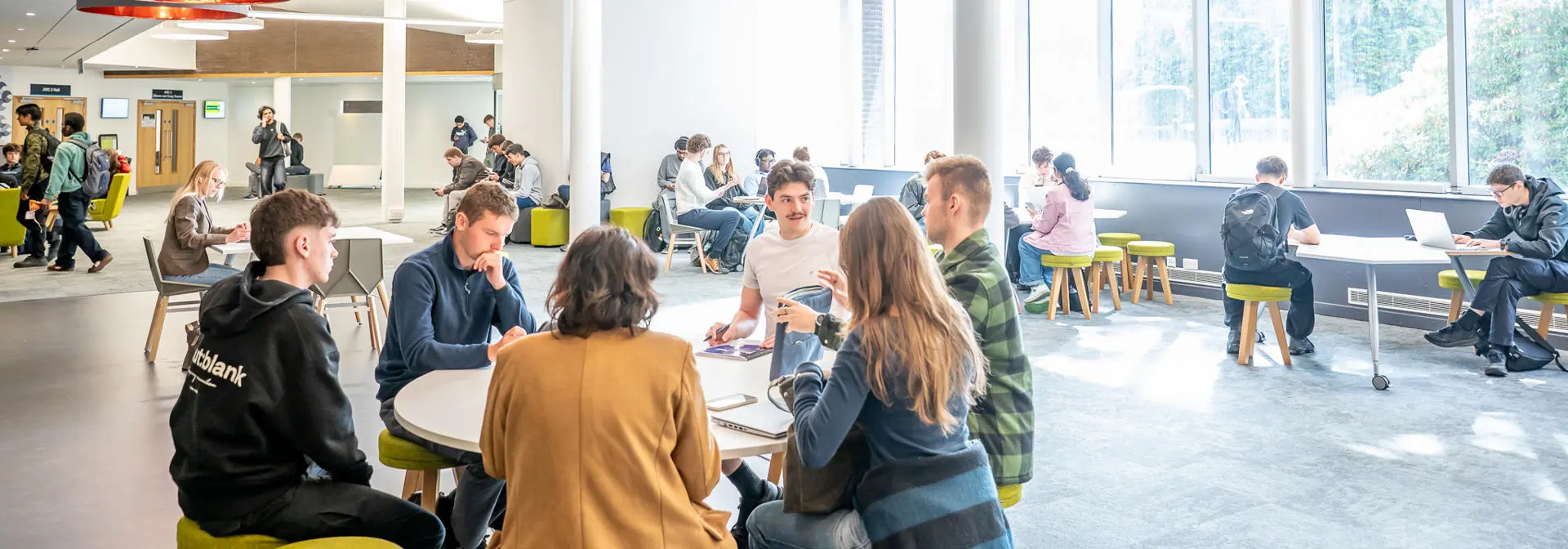 Students in a common area