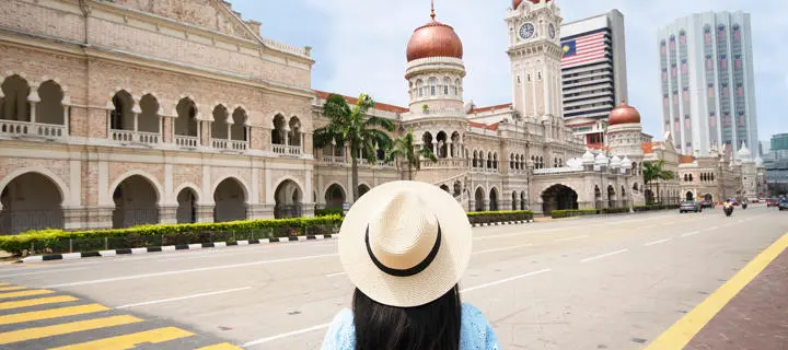 A student in Kuala Lumpur.