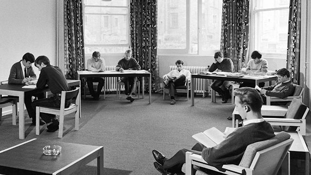 The student common room in Chambers Street