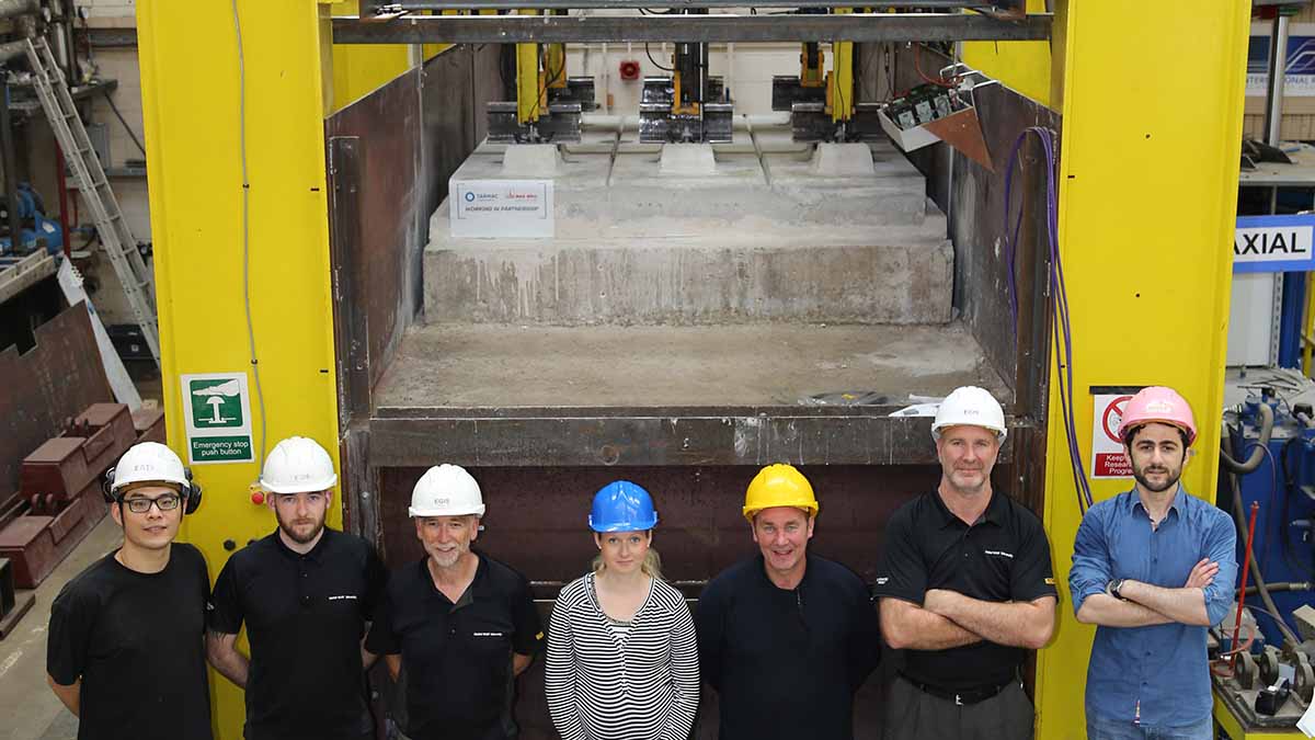 Geosynthetic Reinforced Soil Retaining Wall (GRS-RW) testing in GRAFT II