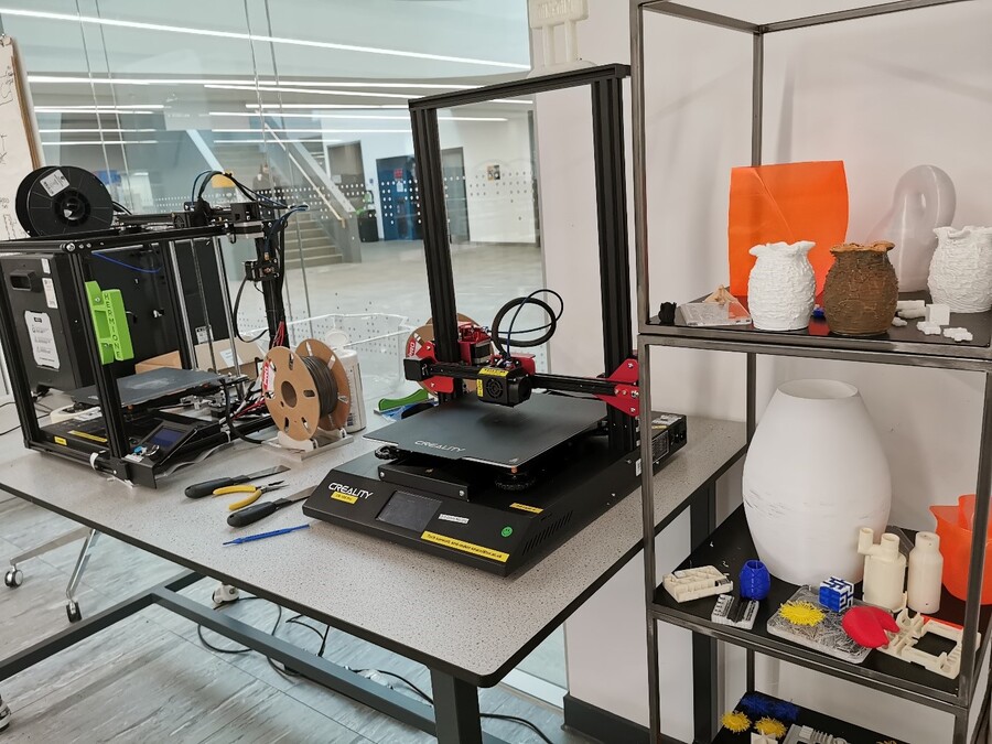 Part of 3D printing facility