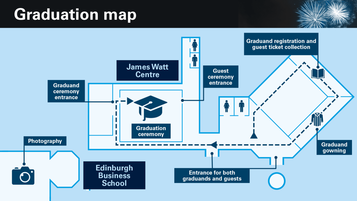 Graduation venue map